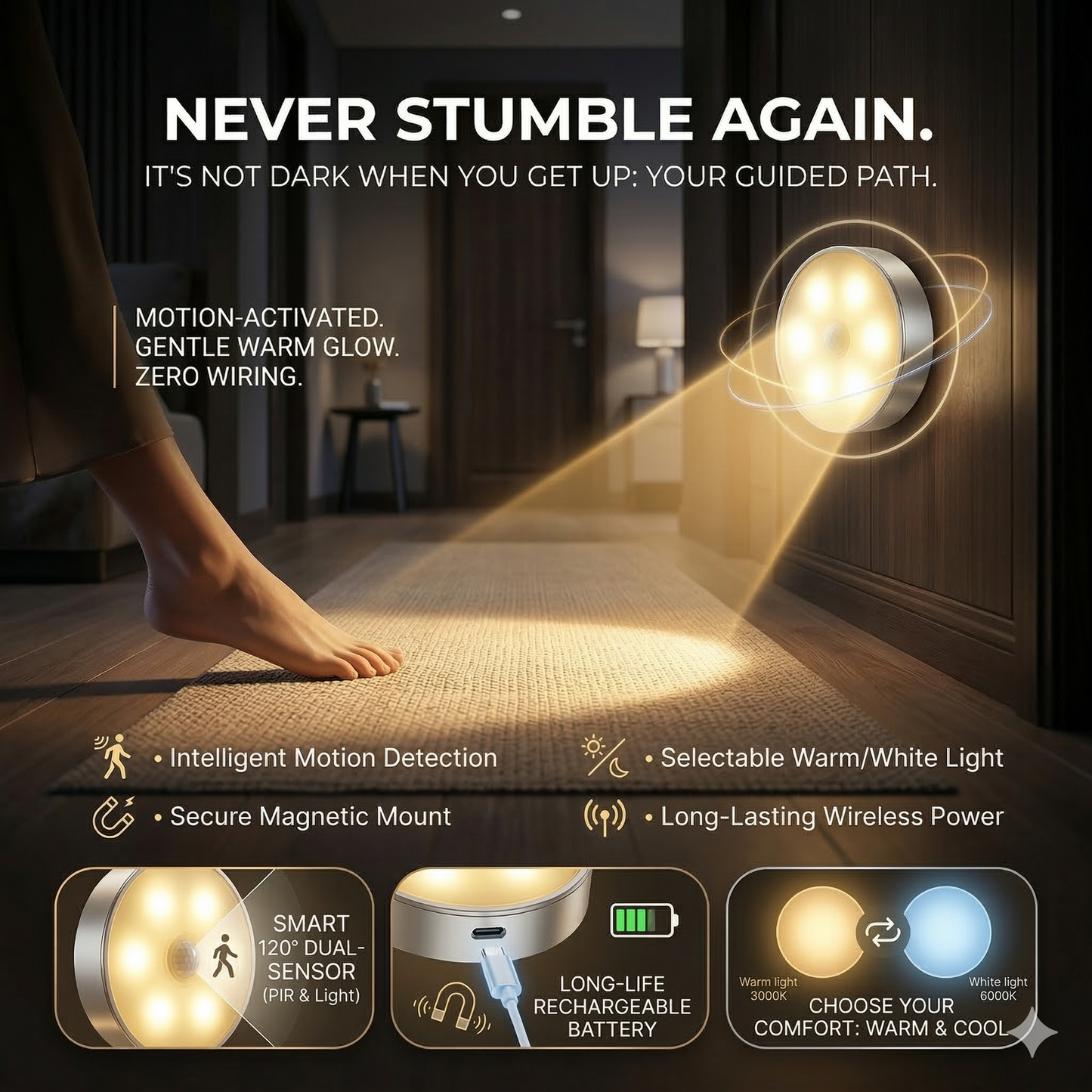 Gluvi® Motion Sensor Lights