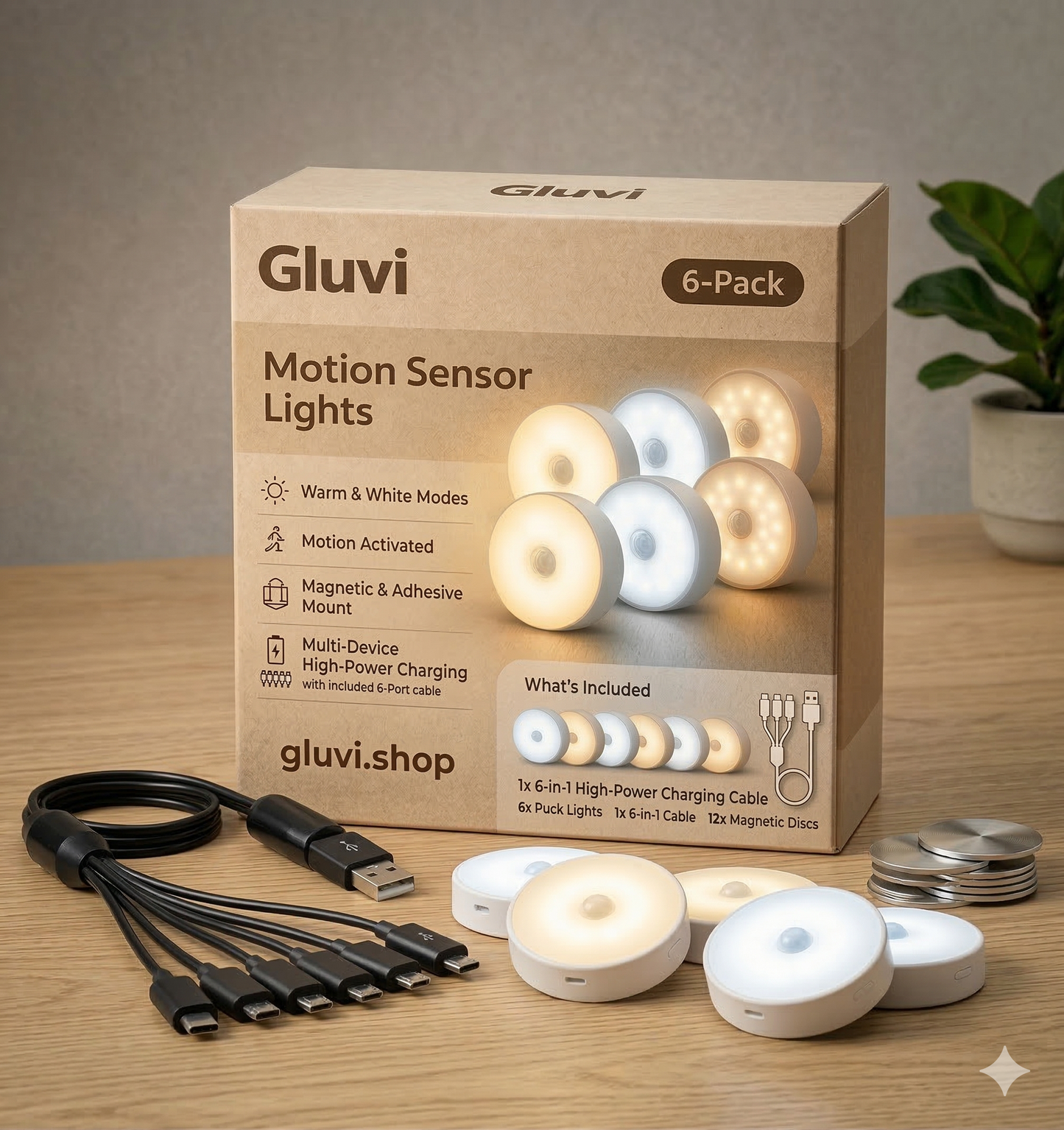 Gluvi® Motion Sensor Lights